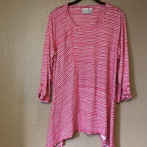 Chico’s Pink striped top
